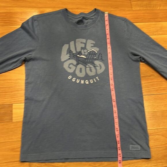 LIFE is good long sleeve crew neck shirt size medium. - Picture 5 of 9